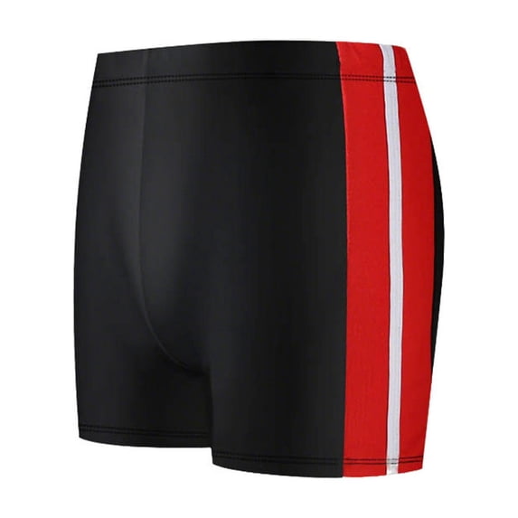 ZQUUVOU Men's Summer Jammers Swim Trunks 5 Inch with Built In Liner Quick Dry Drawstring Elastic Waist Shorts Underwear Red