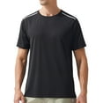thumbnail image 1 of ZQUUVOU Men's T Shirt Solid Color Short Sleeved Crew Neck Casual Shirts (Black,2XL), 1 of 9