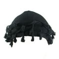 thumbnail image 1 of ZQUUVOU Men's and Women's Headwrap Satin Lined Fringe Edge Turban Twisted Vintage Brimless Towel Hat Black, 1 of 3