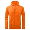 thumbnail image 1 of ZQUUVOU Men's and Women's Rain Jacket Outdoor Sports Coat Quick Dry Windbreaker Top Orange, 1 of 9