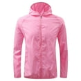 thumbnail image 1 of ZQUUVOU Men's and Women's Rain Jacket Outdoor Sports Coat Quick Dry Windbreaker Top Pink, 1 of 9