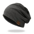 thumbnail image 1 of ZQUUVOU Men's and Women's Slouchy Beanie Baggy Hats Casual Stretch Hip-Hop Skull Caps Knit Sleepping Hat Dark Gray A, 1 of 3
