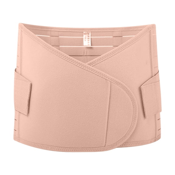 ZQUUVOU Men's and Women's Waist Cincher Belt Tummy Trimmer Shapewear Abdominal Binder Postpartum Recovery Breathable Support Wrap Khaki