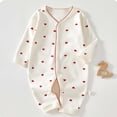 thumbnail image 1 of ZQUUVOU Newborn Infant Coming Home Outfits Snap Closure Long Sleeve Jumpsuits Supersoft Cotton Breathable Cozy Bodysuit White A, 1 of 9