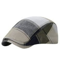 thumbnail image 1 of ZQUUVOU Newsboy Cap for Unisex Vintage Casual Plaid Flat Cap Fashion Gerberet Comfortable Breathable Adjustable Beret Ivy Caps Beige, 1 of 4