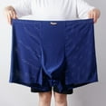thumbnail image 1 of ZQUUVOU Plus Size Men's Boxer Briefs Mesh Breathable Loose Underwear (Blue,13XL), 1 of 2