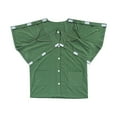 thumbnail image 1 of ZQUUVOU Post Shoulder Surgery Shirts Cotton Recovery Tear Away Short Sleeve Full Open Side Snap Unisex Sizing(Green,S), 1 of 6