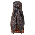thumbnail image 1 of ZQUUVOU Silk Head Scarves for Women Satin Hair Scarf Printed Large Square Bandana Neck Scarf Shawl Wrapping Accessory Dark Gray, 1 of 8