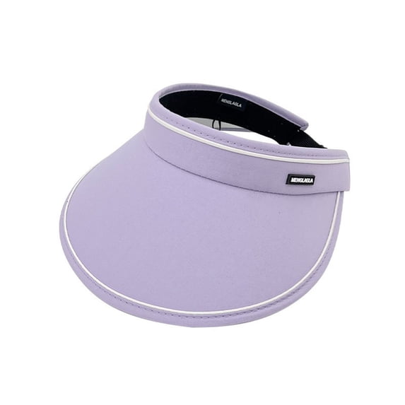 ZQUUVOU Sun Visor Hat for Women UV Protection Wide Brim Sun Hats Packable Quick Dry for Sports Golf Tennis Running Beach Hat Purple