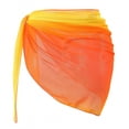 thumbnail image 1 of ZQUUVOU Swimsuit Coverups for Women Lightweight Sarong Beach Bikini Wrap Mesh Sheer Chiffon Scarf Beach Vacation Yellow, 1 of 7