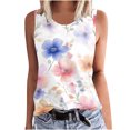 thumbnail image 1 of ZQUUVOU Tank Top For Women Printed Crew Neck Tunic Tee (Multicolor,L), 1 of 5