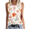 thumbnail image 1 of ZQUUVOU Tank Top For Women Printed Crew Neck Tunic Tee (Multicolor,M), 1 of 5
