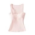 thumbnail image 1 of ZQUUVOU Tank Top For Women Sleeveless Round-Neck Comfy Solid Color Casual Tops (Pink,S), 1 of 6