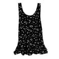 thumbnail image 1 of ZQUUVOU Tank Top For Women Women's Summer Casual Fashion Printing Loose Round Neck Sleeveless (Black,S), 1 of 5