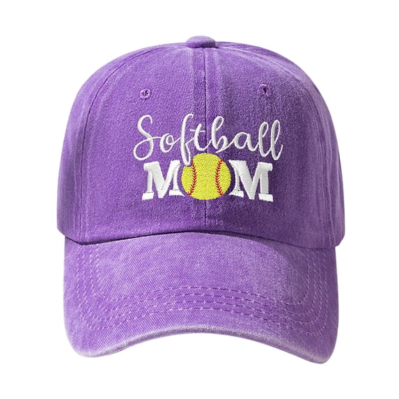 ZQUUVOU Unisex Cotton Baseball Cap Sport Breathable Embroidered Sweatband Adjustable Training Hip Hop Sun Hat Purple