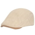 thumbnail image 1 of ZQUUVOU Unisex Newsboy Cap Herringbone Vintage Oversize Outdoor Sun Hat Classic Fall Winter Fashion Accessory Khaki, 1 of 4