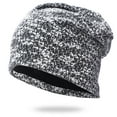 thumbnail image 1 of ZQUUVOU Unisex Thick Knit Beanie Fall Winter Trendy Double-Sided Color-Blocking Casual Hat Hip-hop Warm Hat Black C, 1 of 4