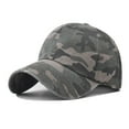 thumbnail image 1 of ZQUUVOU Unisex Washed Cotton Baseball Cap Vintage Camouflage Distressed Hat Adjustable Sun Protection Outdoor Green, 1 of 4