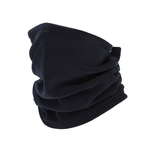 ZQUUVOU Unisex Winter Neck Gaiter Polar Fleece Stretchable Extended Coverage for Outdoor Cycling Face Cover Neck Warmer Navy