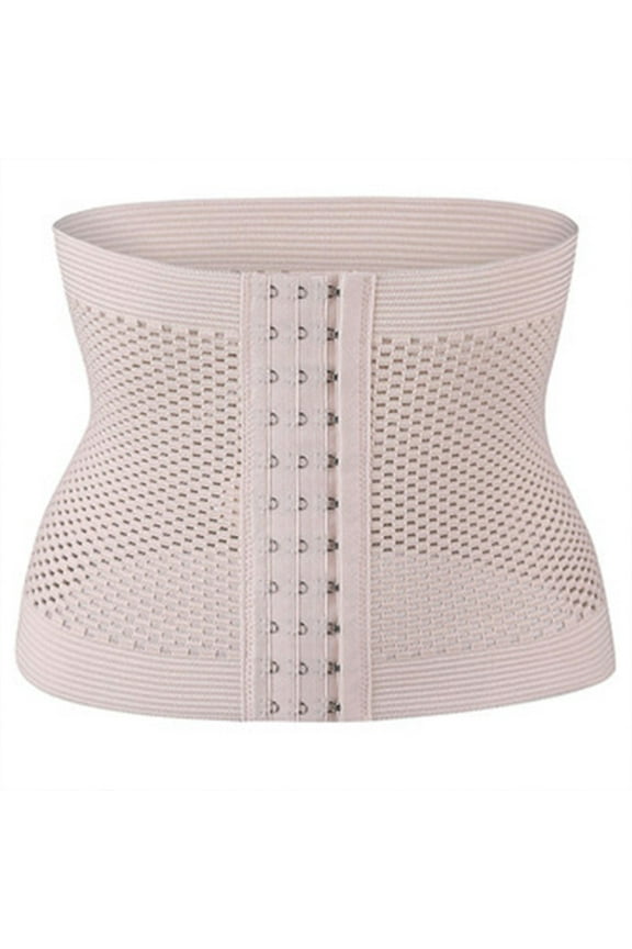 Waist Trainer for Women Corset Shapewear Tummy Control Slim Body Shaper Girdle Waist Cincher Postpartum Belly Band Khaki B