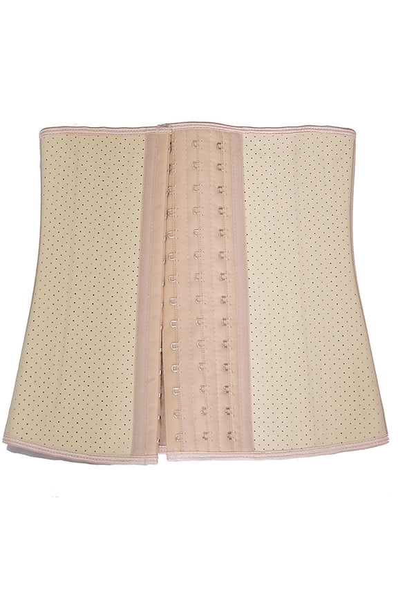 Waist Trainer for Women Latex Underbust Mesh Breathable Waist Cincher Corset Sport Girdle Hourglass Body Shaper Khaki