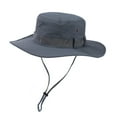 thumbnail image 1 of ZQUUVOU Waterproof Sun Hat for Men Women Sun Protection Wide Brim Packable Hat for Fishing Hiking Garden Safari Beach Gray, 1 of 4