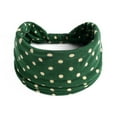 thumbnail image 1 of ZQUUVOU Wide Headbands for Women Non Slip Polka Dot Sport Sweatbands Elastic Head Bands Yoga Running Fitness Hair Accessories Green, 1 of 3