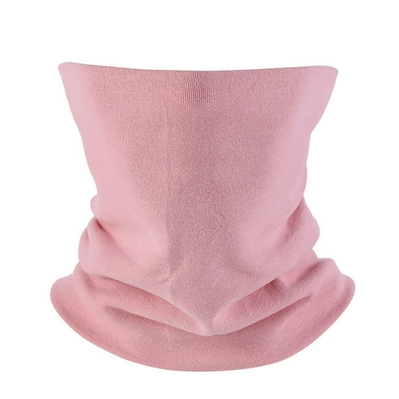 ZQUUVOU Winter Balaclava Ski Mask for Men Women Winter Half Face Mask Neck Gaiter Thermal Windproof Scarf Ski Bandana Men Women Pink