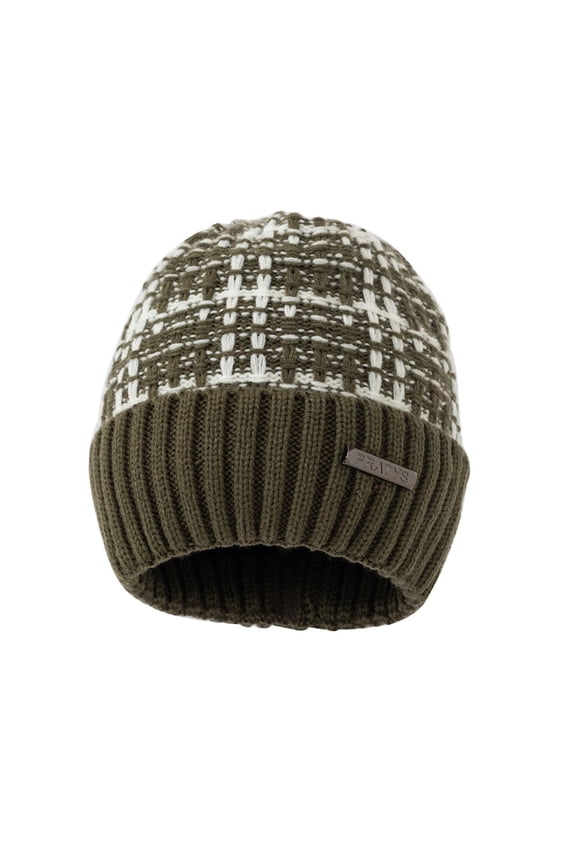 Winter Beanie Hat for Men Women Gradient Color Knitted Beanie Thickened Woolen Hat Warm Ski Stocking Cuffed Cap Olive Green