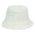 thumbnail image 1 of ZQUUVOU Winter Bucket Hat for Women Men Solid Color Teddy Style Sherpa Fleece Bucket Hat Faux Fur Fuzzy Warm Hat Fisherman Hat White, 1 of 4