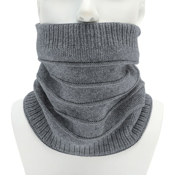 ZQUUVOU Winter Fleece Neck Warmer for Men Women Ski Mask Face Warmer Neck Gaiter Neck Scarf Thick Windproof Gray B