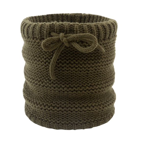 ZQUUVOU Winter Neck Wamer for Women Neck Gaiter Plush Lined High Neck Thickened Knit Fleece Lined Pulr Collar Green