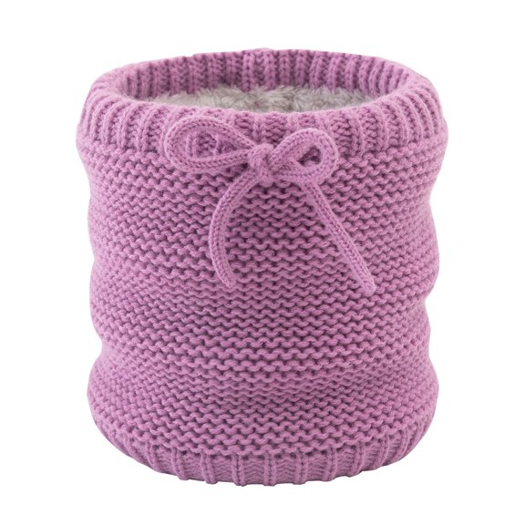 ZQUUVOU Winter Neck Wamer for Women Neck Gaiter Plush Lined High Neck Thickened Knit Fleece Lined Pulr Collar Purple