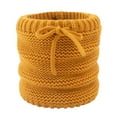 thumbnail image 1 of ZQUUVOU Winter Neck Wamer for Women Neck Gaiter Plush Lined High Neck Thickened Knit Fleece Lined Pulr Collar Yellow, 1 of 5