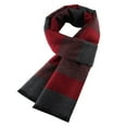 thumbnail image 1 of ZQUUVOU Winter Sacrf for Men Classic Warm Thickened Brushed Stripe Scarf Warm Scarves Tassel Scarf Gift Scarf Red, 1 of 4