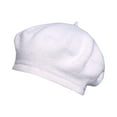 thumbnail image 1 of ZQUUVOU Women Wool Beret Hats Solid Color Classic Beanie Winter Cap Beanie Hats Fashion Beret Caps for Girls Lady White, 1 of 3