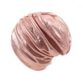 thumbnail image 1 of ZQUUVOU Women's Adjustable Silk Satin Bonnet for Sleeping Hair Wrap Double Layer Sleep Cap Night Turban Braid Women Men Hair Pink, 1 of 9