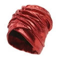 thumbnail image 1 of ZQUUVOU Women's Adjustable Silk Satin Bonnet for Sleeping Hair Wrap Double Layer Sleep Cap Night Turban Braid Women Men Hair Red, 1 of 5