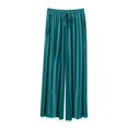 thumbnail image 1 of ZQUUVOU Women's Baggy Pants Plus Size High Waist Drawstring Wide Leg Pants Loose Lounge Wear Outdoor Home Pants Olive Green, 1 of 5