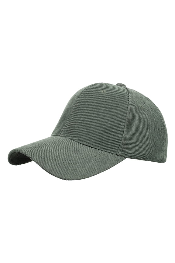 Women's Baseball Cap Polar Fleece Outdoor Thermal Finish Solid Color Cold Weather Casual Warm Hat Green