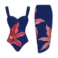 thumbnail image 1 of Zwiiyzr Women's Bikini Set Fashion Two Piece Flower Print Tight Two-Piece Sports Swimsuit, 1 of 9