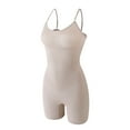 thumbnail image 1 of ZQUUVOU Women's Bodysuit High Elasticity Tummy Control Butt Lifting Fashion Seamless for Workouts Comfortable Beige, 1 of 3