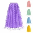 thumbnail image 1 of ZQUUVOU Women's Butterfly A Line Skirt Tulle Flared Maxi Length Elegant Party Skirt Applique Elegant Long Skirt Blue, 1 of 9