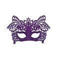 thumbnail image 1 of ZQUUVOU Women's Carnival Glitter Dust Mask for Parties Vintage Style Performance Glam Fancy Dress Masks Lace Face Mask Purple, 1 of 2