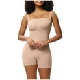 thumbnail image 1 of ZQUUVOU Women's Convertible Strap Bodysuit Full Body Shaper Tummy Control Seamless Detachable Suspenders Shapewear Khaki, 1 of 6