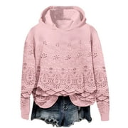 トップス Cotton lace heart sweatshirt Cotton lace heart sweatshirt (gray)
