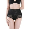 thumbnail image 1 of ZQUUVOU Women's High Waist Shaper Underwear Adjustable Hook Closure Hip Mesh Sheer Slim Tummy Control Shapewear Black, 1 of 8