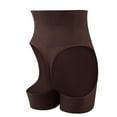 thumbnail image 1 of ZQUUVOU Women's High Waisted Shapewear Tummy Control Cut Out Boyshorts Butt Lifter Body Shape Panties Underwear Shorts Coffee, 1 of 3