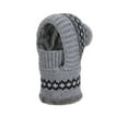 thumbnail image 1 of ZQUUVOU Women's Knit Balaclava Winter Plush Lined Integrated Neck Warmer Face Mask Outdoor Thermal Beanie Gray, 1 of 6