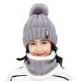 thumbnail image 1 of ZQUUVOU Women's Knitted Wool Hat Solid Color Plush Thermal Lined Beanie Ear Coverage Cold Weather for Outdoor Activities Gray, 1 of 2